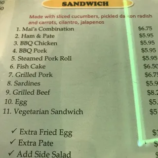 Mai's Combination Sandwich
