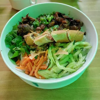 Grilled Pork and Eggroll Vermicelli