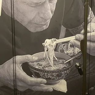 Mural dedicated to Bourdain