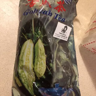 a bag of gourd tea