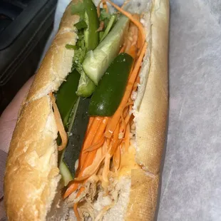 Shredded Chicken Banh Mi