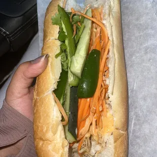 Shredded Chicken Banh Mi