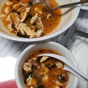 Tom Yum soup with chicken