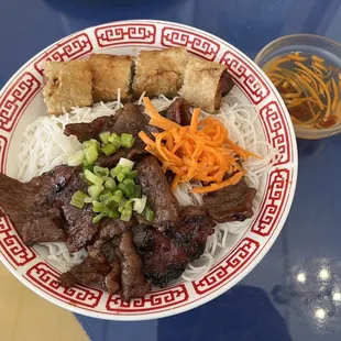 BBQ with Imperial Roll Cold Rice Noodle