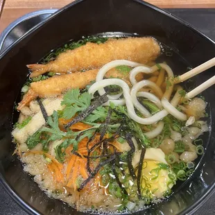 Tempura Shrimp Udon bowl