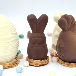 Maison Alyzee hand made Valrhona Easter Eggs filled in with smaller Valrhona choco eggs