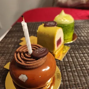 Three mini desserts for ~$37