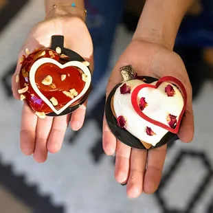 Treat a sweetheart or yourself to two limited edition
desserts, made with love from Maison Alyzee. Pre-orders for individual &amp; large (6-in)