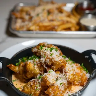 chicken wings and fried chicken, food