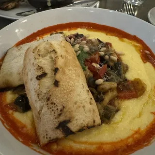Ratatouille and Parmasean Polenta