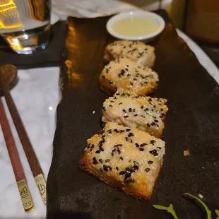 Argentinian Prawn Toast w/jalapeno aioli