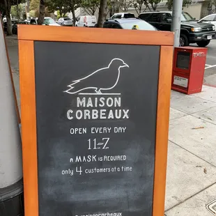 a sign for a restaurant