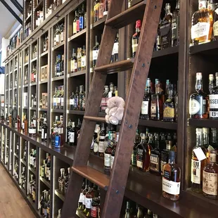 Whole library of whiskeys  (IG @exploresf_kenjikun)