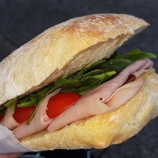 Ham, Gruyère, and Truffle Butter Sandwich