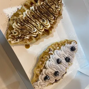 The Tiramisu Croffle and the Blueberry Croffle