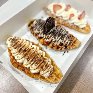 Tiramisu Croffle Chocolate Croffle Strawberry Croffle