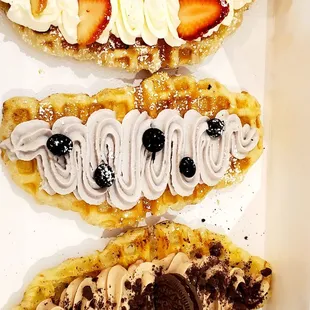 #Strawberry Croffle # Blueberry Croffle  #Chocolate Croffle