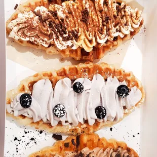 #Tiramisu Croffle  #Chocolate Croffle  #Blueberry Croffle