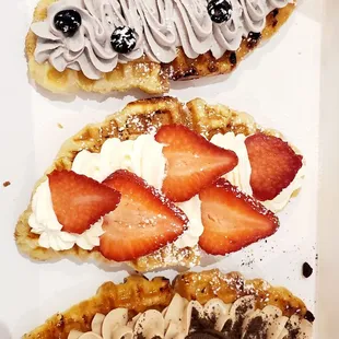 #Strawberry Croffle #Chocolate Croffle  #Blueberry Croffle