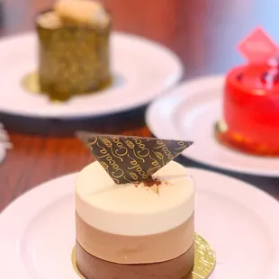 a variety of desserts