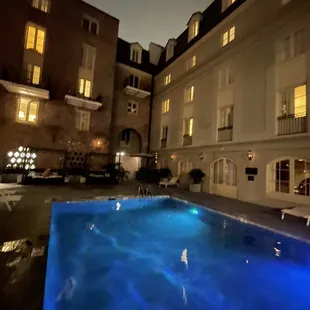 The heated swimming pool