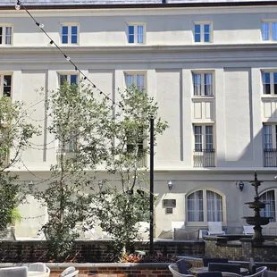 That's in the courtyard where the pool is at.