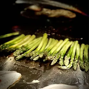 Red snapper and asparagus