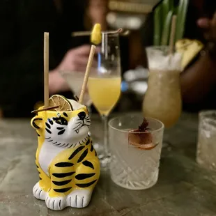 Hakkaido Tiger, Fire Fantasy, Pandam drinks made to perfection. Bartenders looked like they were having a great time too