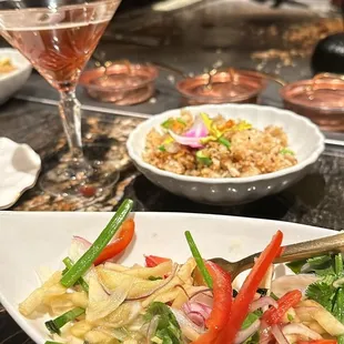 Salad w/ fruit to start amazing