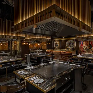 interior, sushi and sashimi