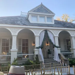 Ceremony on the front lawn