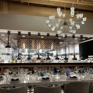 Chef Fhima in open kitchen concept