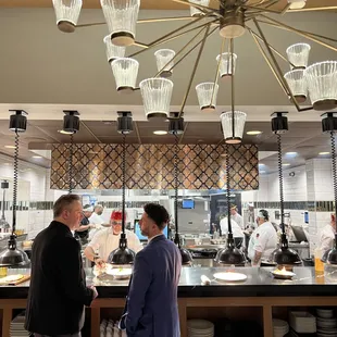 Staff at Kitchen counter