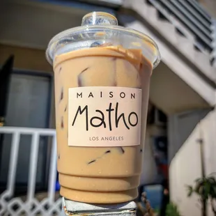 Iced oat milk latte!