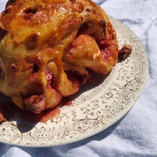 Pink Praline Brioche Bun