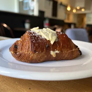 a pastry on a plate