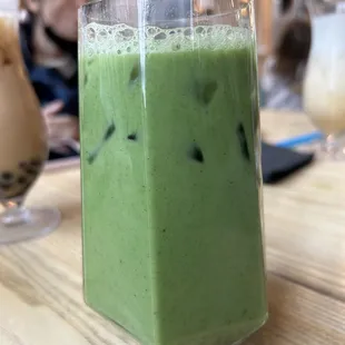 Peach Matcha Latte