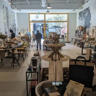 View from the back of the store