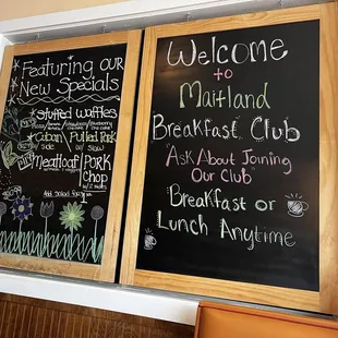 Breakfast sign