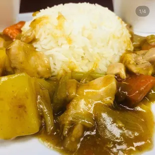 Japanese golden chicken curry