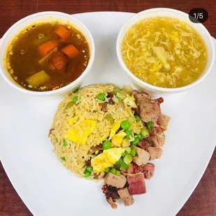 This is the best bbq roasted pork fried rice I ever had in my life!