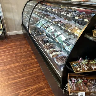 a display of chocolates