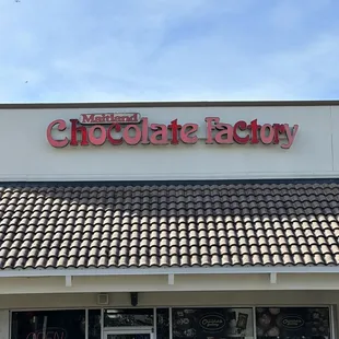 the front of the building