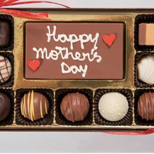 Chocolate businnes card with truffles (custom box )