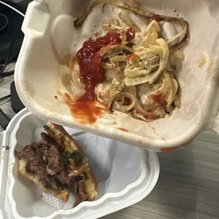 Avocado bacon burger, where's the avocado? And extra onions when I ordered NO onions