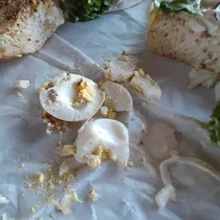 Large chunks of egg whites, oh my....