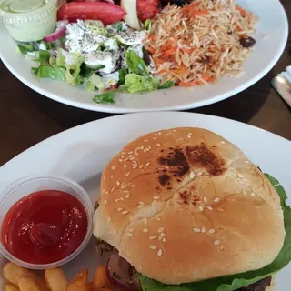 Afghan Burger (beef or chicken)