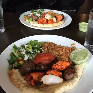 Lamb & Chicken Kabob Combo