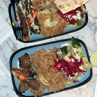 Lamb & Beef Kabob Combo
