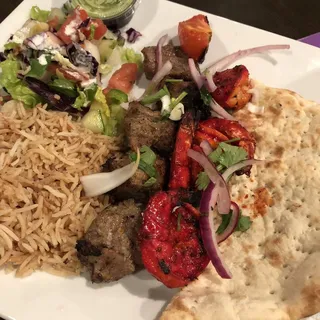Lamb & Shrimp Kabob Combo